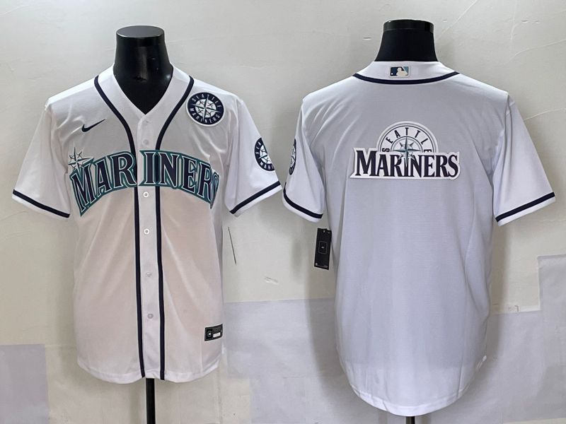 Men 2025 Seattle Mariners Blank White Game Nike MLB Jersey style 14->seattle mariners->MLB Jersey